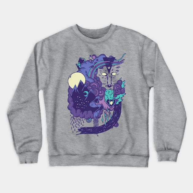 The Leader of the Pack Crewneck Sweatshirt by againstbound